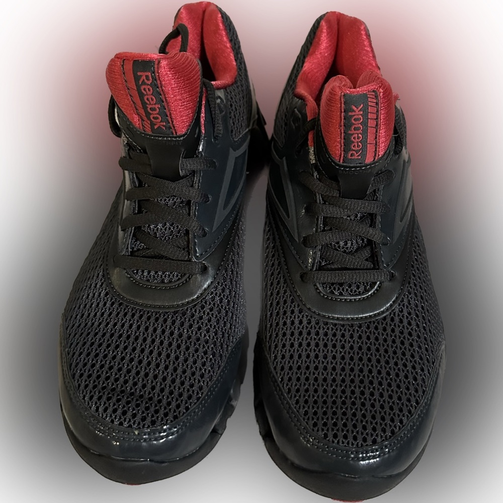NWT REEBOK ZIGTECH Zigfuel Running Shoe Sneaker Black/RoseRed Pink Sz:8 Cute!